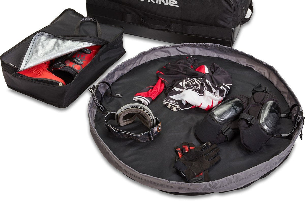 Dakine Torque Duffle 125L Bike Sports Travel Bag Black w/ Changing Mat, Boot Bag