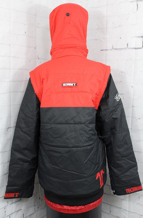Technine Supa Puff Insulated Snowboard Jacket / Vest Mens Size Medium Black Red