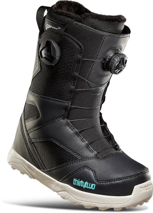 Thirtytwo 32 STW Double Boa Snowboard Boots, US Womens 7, Black New
