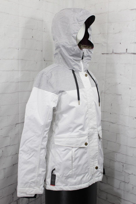 686 Treasure Insulated Snow Jacket, Women's Extra Small/XS, White Engineered