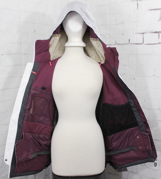 686 Treasure Insulated Snow Jacket, Women's Large, White Engineered