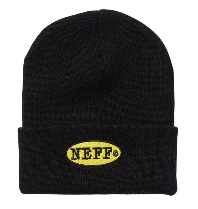 NEFF Truckstop Cuff Acrylic Beanie One Size Fits Most Black New