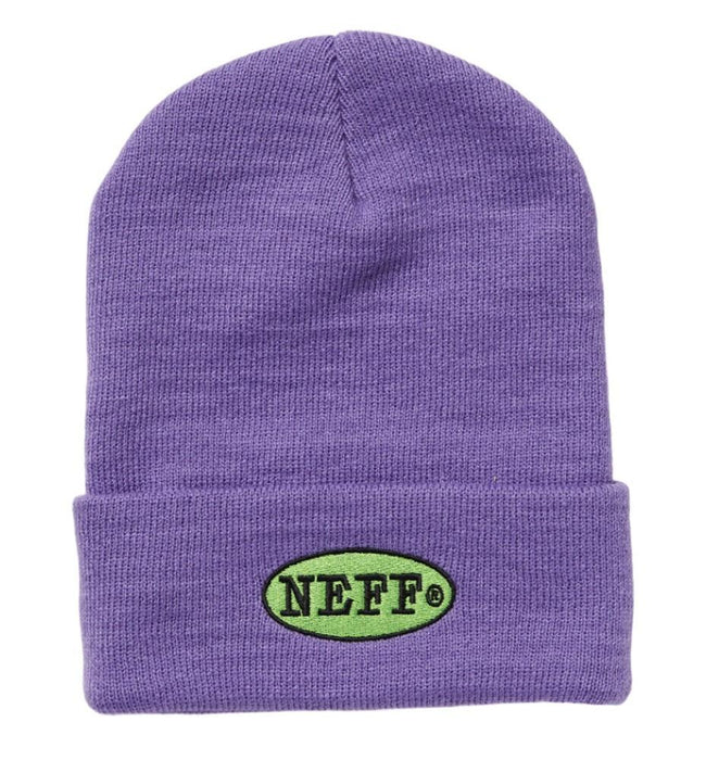 NEFF Truckstop Cuff Acrylic Beanie One Size Fits Most Purple New