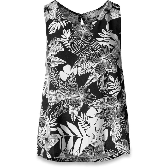 Dakine Women's Veda Woven Tank Sleeveless Shirt Medium Hibiscus Palm New