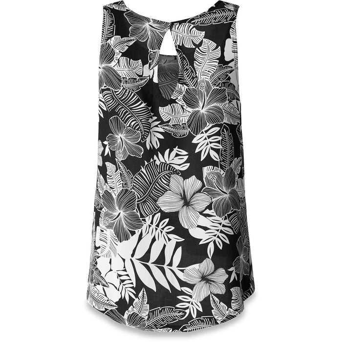 Dakine Women's Veda Woven Tank Sleeveless Shirt Medium Hibiscus Palm New
