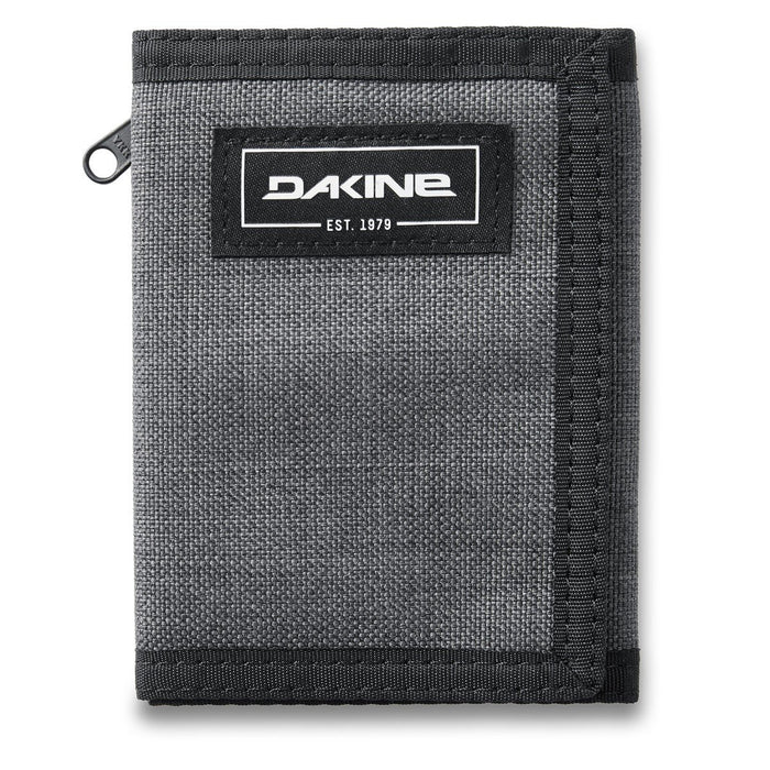 Dakine Vert Rail Tri-Fold Wallet with Zipper Coin Pocket Carbon II Grey