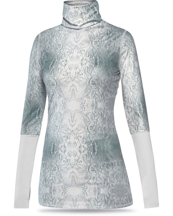 Dakine Women's Coco Turtleneck Base Layer Shirt Medium Frozen Flowers L/S New