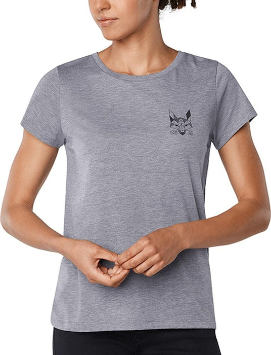 Dakine Women's Wolf Short Sleeve Tech T-Shirt Medium Heather Graphite Gray New