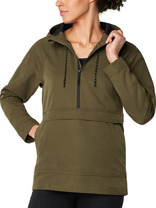 Dakine Wren Jacket Canvas Hooded Anorak, Women's Medium, Dark Olive Green New