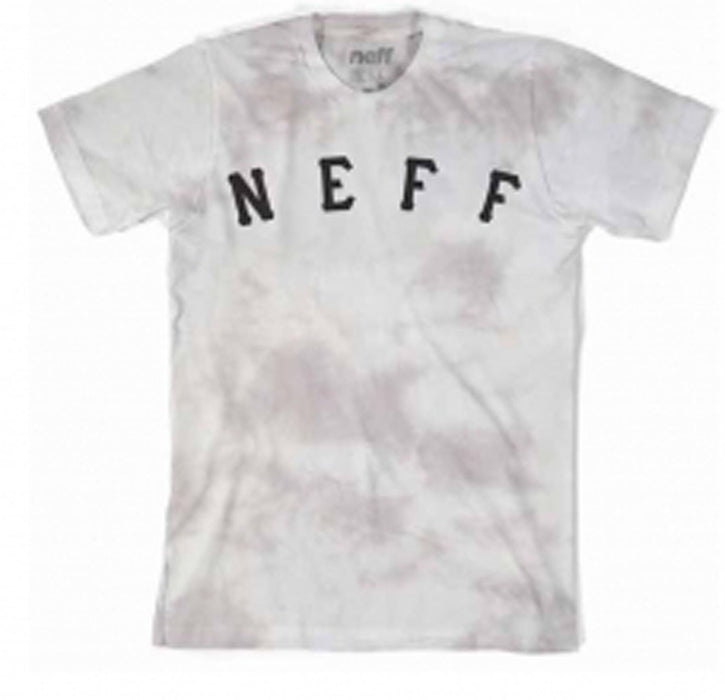 Neff Washer Cotton Short Sleeve Tee T-Shirt, Men's Large, White / Crystal New