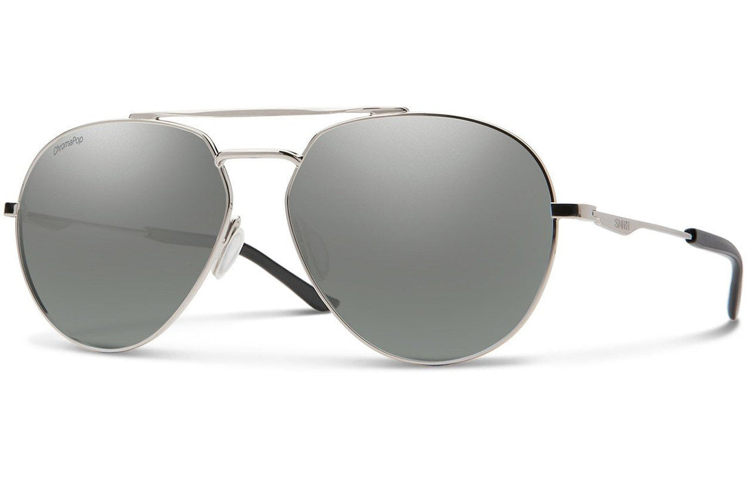 Smith Westgate Sunglasses Silver Frame, Polarized Platinum Mirror Lens New