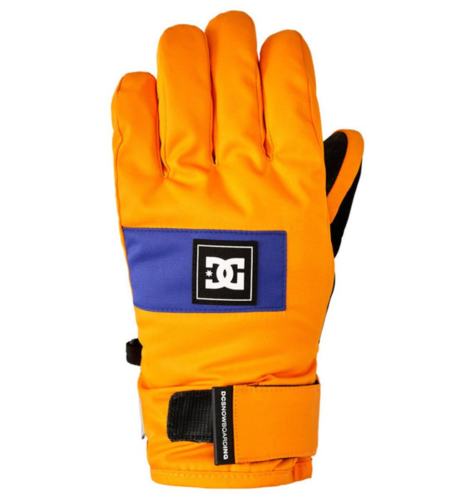 DC Franchise Snowboard Gloves, Boy's Medium, Orange Popsicle New