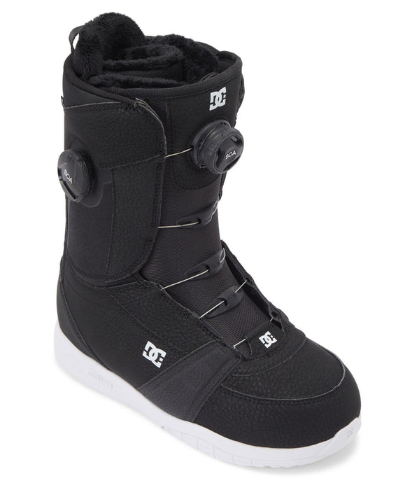 DC Lotus Boa Snowboard Boots, US Womens Size 8.5 Black/Black/White New 2024