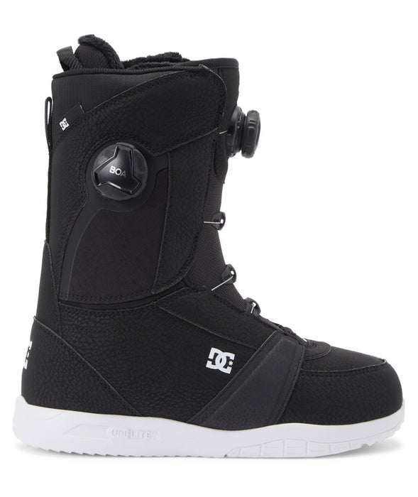 DC Lotus Boa Snowboard Boots, US Womens Size 9 Black/Black/White New 2024