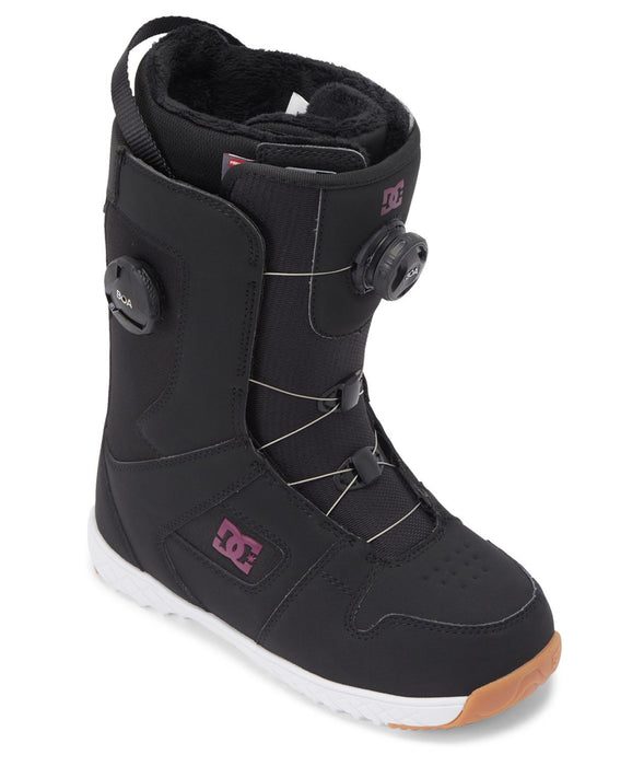 DC Phase Boa Pro Snowboard Boots, US Women's Size 8, Black/Purple New 2024