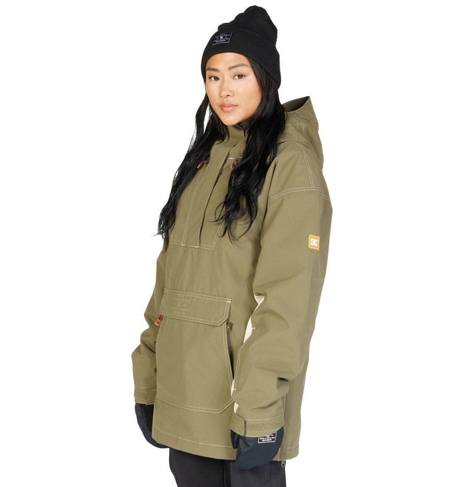 DC Savvy Anorak 10K Insulated Snowboard Jacket, Women's Medium, Ivy Green