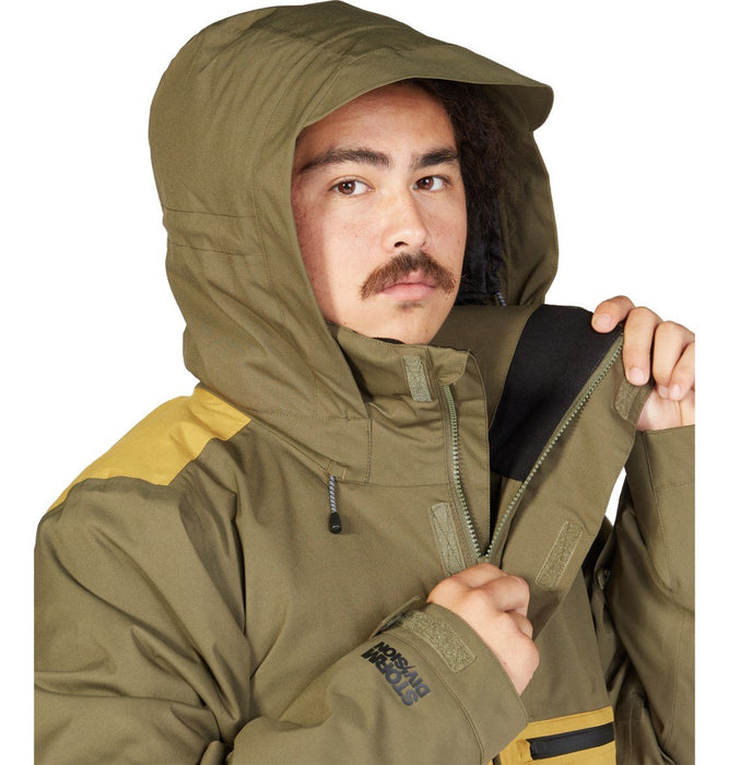 DC Recon 45K Insulated Snowboard Jacket, Men's Medium, Ivy Green New
