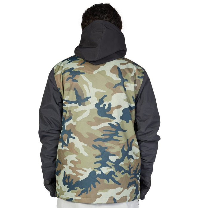 DC Bandwidth Snowboard Jacket, Men's Extra Large/XL, Woodland Camo Green