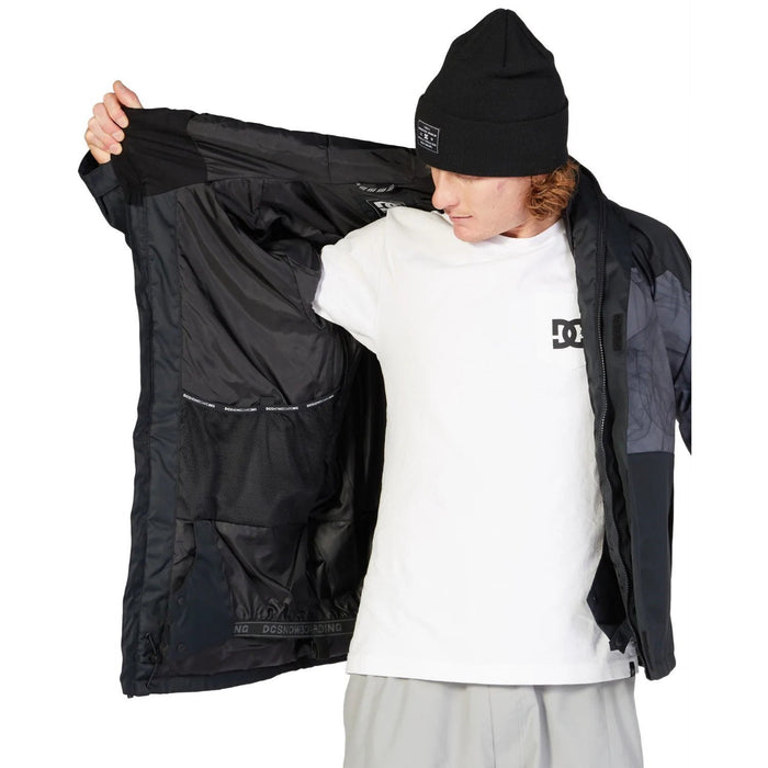 DC Defy Snowboard Jacket, Men's Size Medium, Black