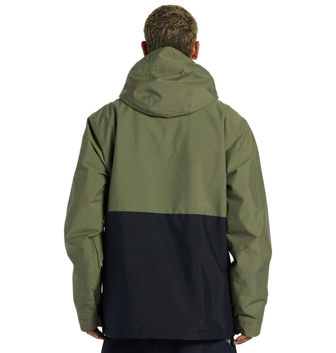 DC Basis Snowboard Jacket, Men's Size Medium, Four Leaf Clover Green Black New
