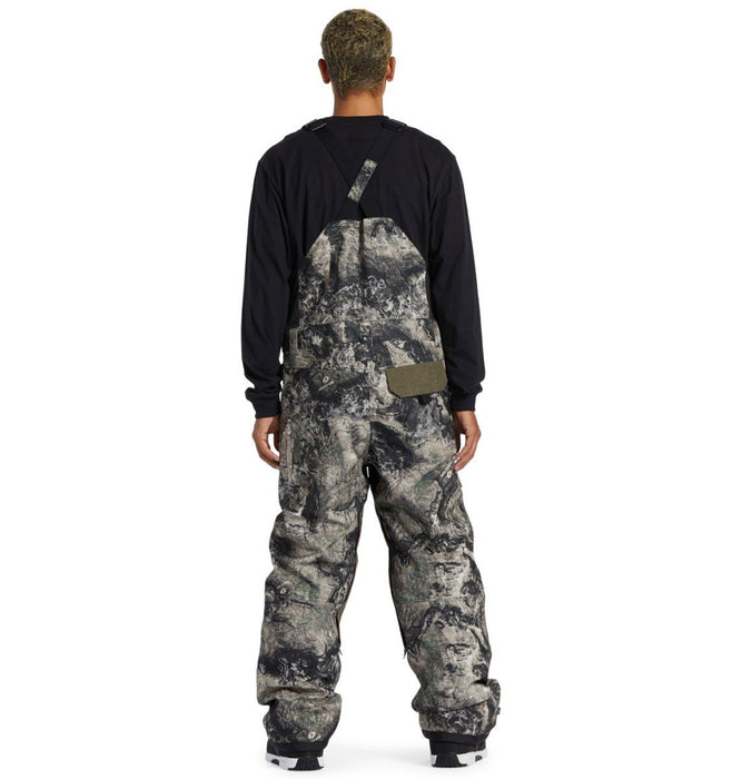 DC Shadow Bib 15K Shell Snowboard Pants Men's XL Mossy Oak Terra Coyote Camo New