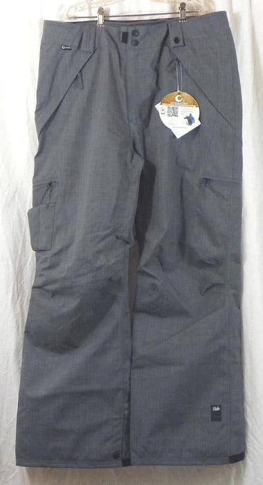 Ride Alki Cocona Snowboard Shell Pants, Men's Large, Dark Slate Gray