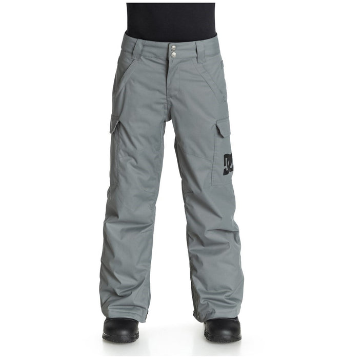 DC Boys Youth Banshee Snowboard Pants Medium (12) Pewter Grey New