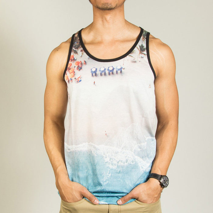 Neff Beachy Tank Top Sleeveless Shirt, Men's Small, Multicolor New