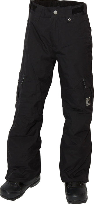 Nitro Decline Cargo Snowboard Pants, Youth Boys Large (11-12) Black
