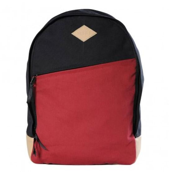 Neff Classy Daily Utility Backpack, Black and Maroon New