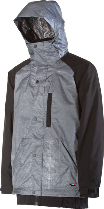 Nitro Citizen Snowboard Jacket, Men's Large, Xerox Grey Print / Black