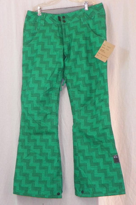Ride Eastlake Slim Fit Snowboard Pants, Women's Medium, Emerald Green Weave