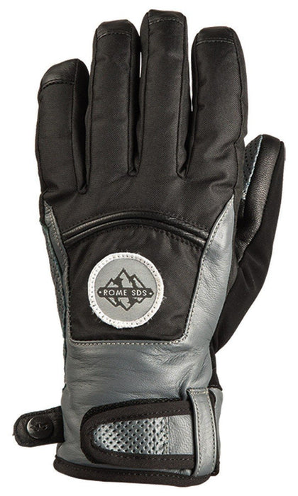 Rome Emblem Gloves Snowboard, Men's Large, Black New