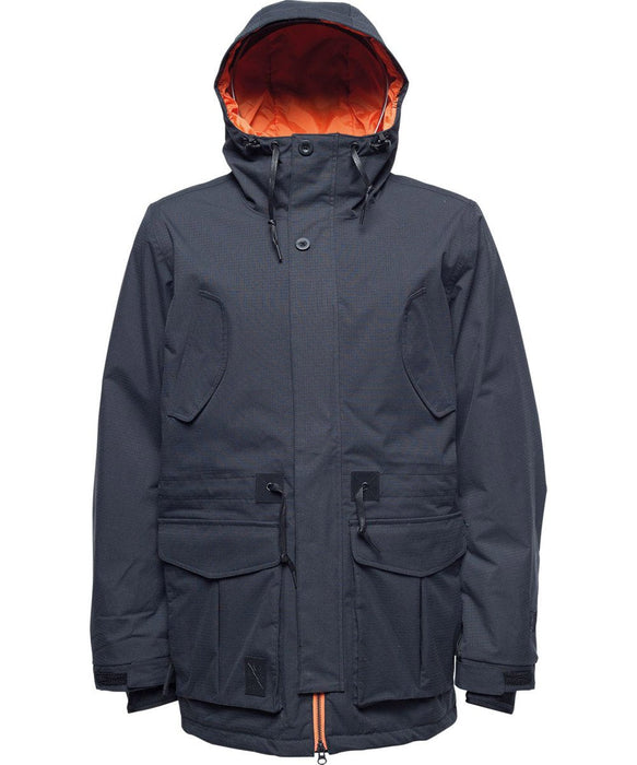 L1 Essex Parka Insulated Snowboard Jacket Mens Size Large Black