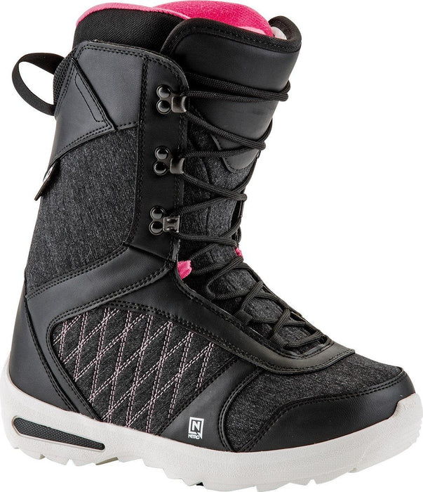 Nitro Flora Snowboard Boots Womens 7.0 Black - Perry New 2017