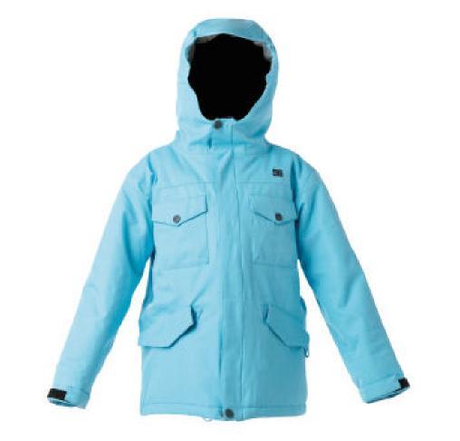 DC Arcadia Insulated Snowboard Jacket Girls Size Medium Blue New Youth