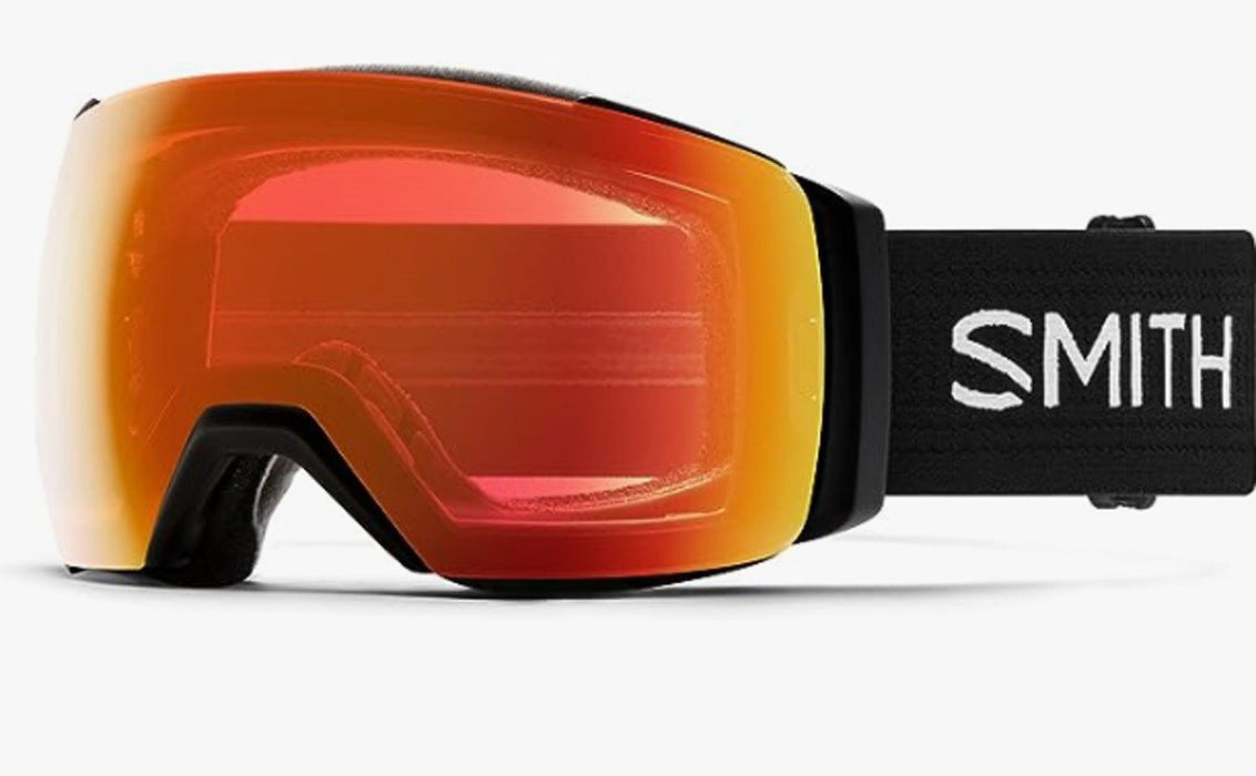 Smith I/O Mag XL Ski / Snow Goggles Black Frame, Everyday Red Mirror + Bonus New