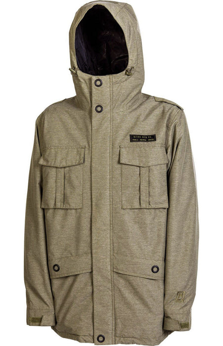 Nitro M65 Snowboard Jacket, Mens Size Large, Heathered Dark Army Green