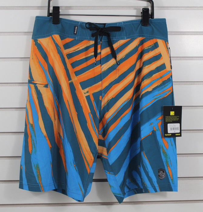 Dakine Molten Board Shorts Men's Size 32 Ocean Blue Orange Boardshorts New