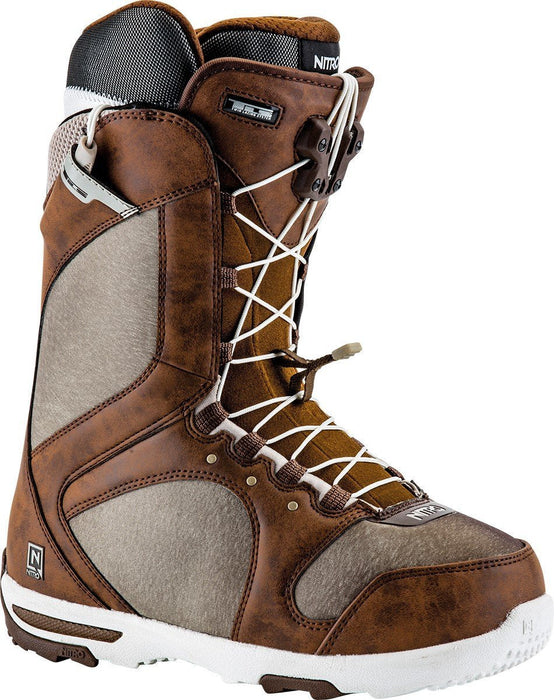 Nitro Monarch TLS Snowboard Boots Womens 7 Chocolate - Warm Grey New 2017