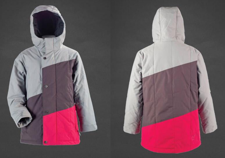 Nitro Mosaic Insulated Snow Jacket, Girls Youth Medium (9-10), Storm Rubine