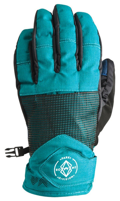 Rome Norfolk Gloves Snowboard, Women's Medium, Teal New