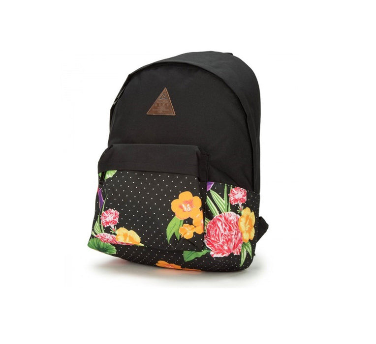 Neff Professor Backpack Black Flowers New