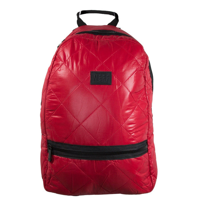 Neff Quilter Backpack Coral Red Quilt New