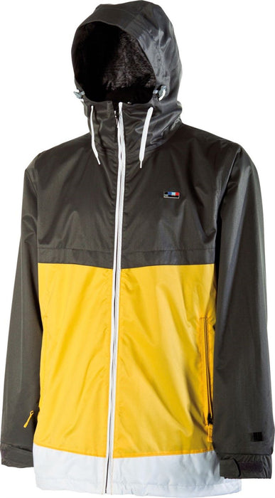 Nitro Redux Shell Snowboard Jacket, Men's Large, Flint / Yellow / White
