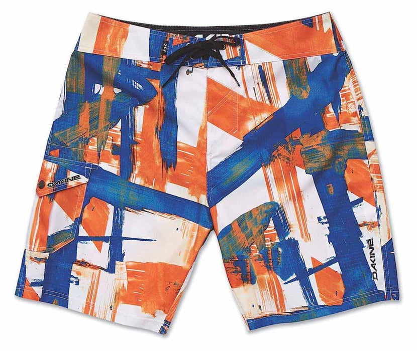 Dakine Riot Board Shorts Men's 34 Martial Crum Orange Paint Boardshorts New