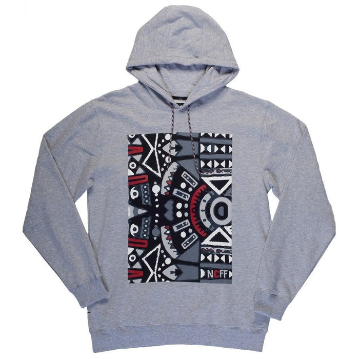 Neff Roblez Pullover Hoodie, Men's Large, Athletic Heather Grey