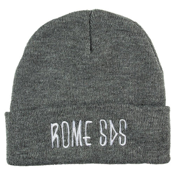 Rome SDS Skelter Acrylic Beanie, Heather Charcoal Grey, One Size Fits Most New