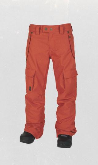 L1TA Sloan Cargo Style Snowboard Pants Women's Medium Autumn Herringbone