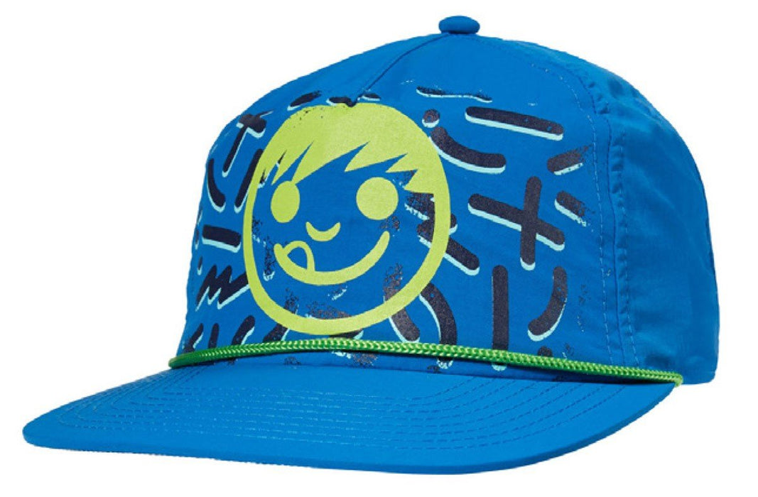 Neff Suckerface Zitti Cap Snapback Nylon Baseball Hat Blue